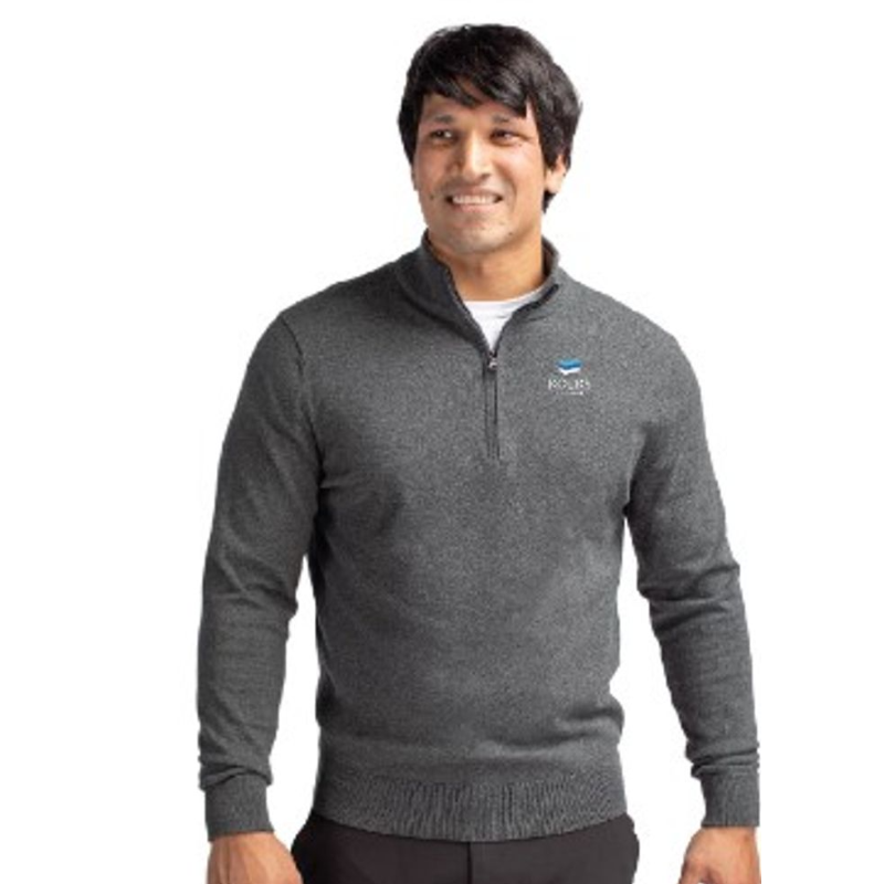 Cutter & Buck Lakemont Tri-Blend Mens Quarter Zip Pullover Sweater Main Image