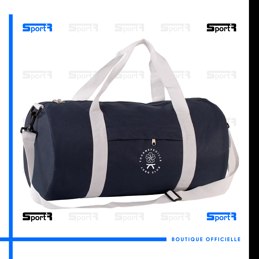 Sac fourre-tout forme tube - Navy/Blanc