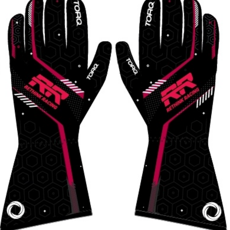 Torq External Stitch Custom Kart Gloves Main Image