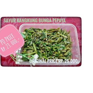 Sayur Kangkung Bunga Pepaya