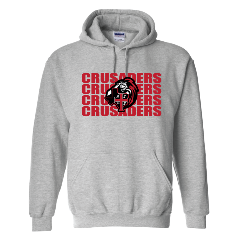 Gray Crusader Hoodie Main Image