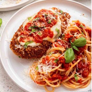 Chicken Parmesan & Pasta Pomodoro