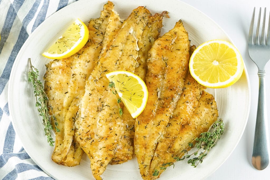 Lemon Pepper Fish, Garlic Parmesan Pasta & Buttered Vegetables Main Image