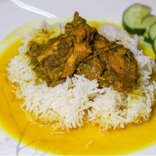 Curried Chicken, Basmati Rice & Punjabi Dhal