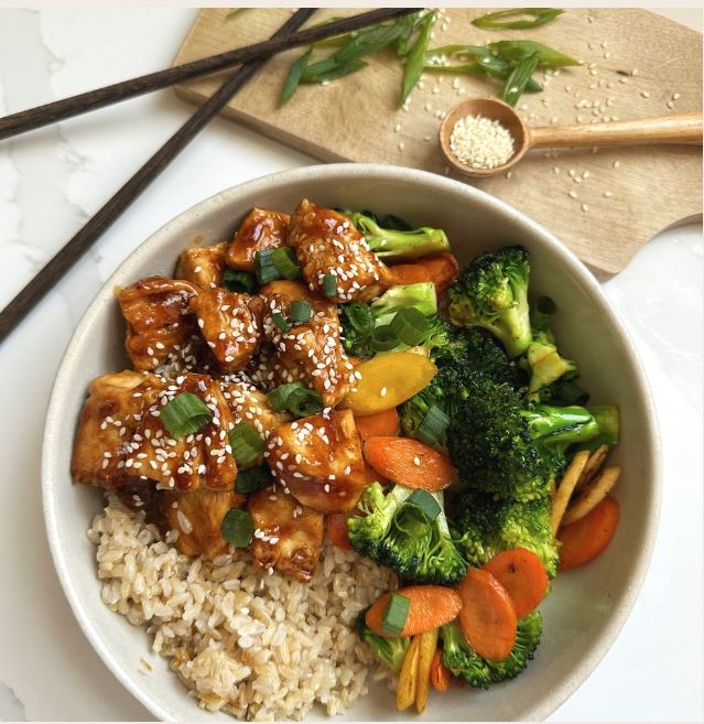 Teriyaki Chicken, Jasmine Rice & Stir Fried Vegetables