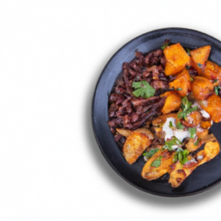 Cajun Grilled Chicken, Roasted Sweet potatoes & Black Beans 