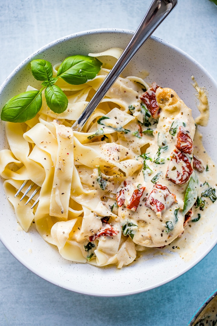 Tuscan Chicken Pasta & Roasted vegetables Main Image