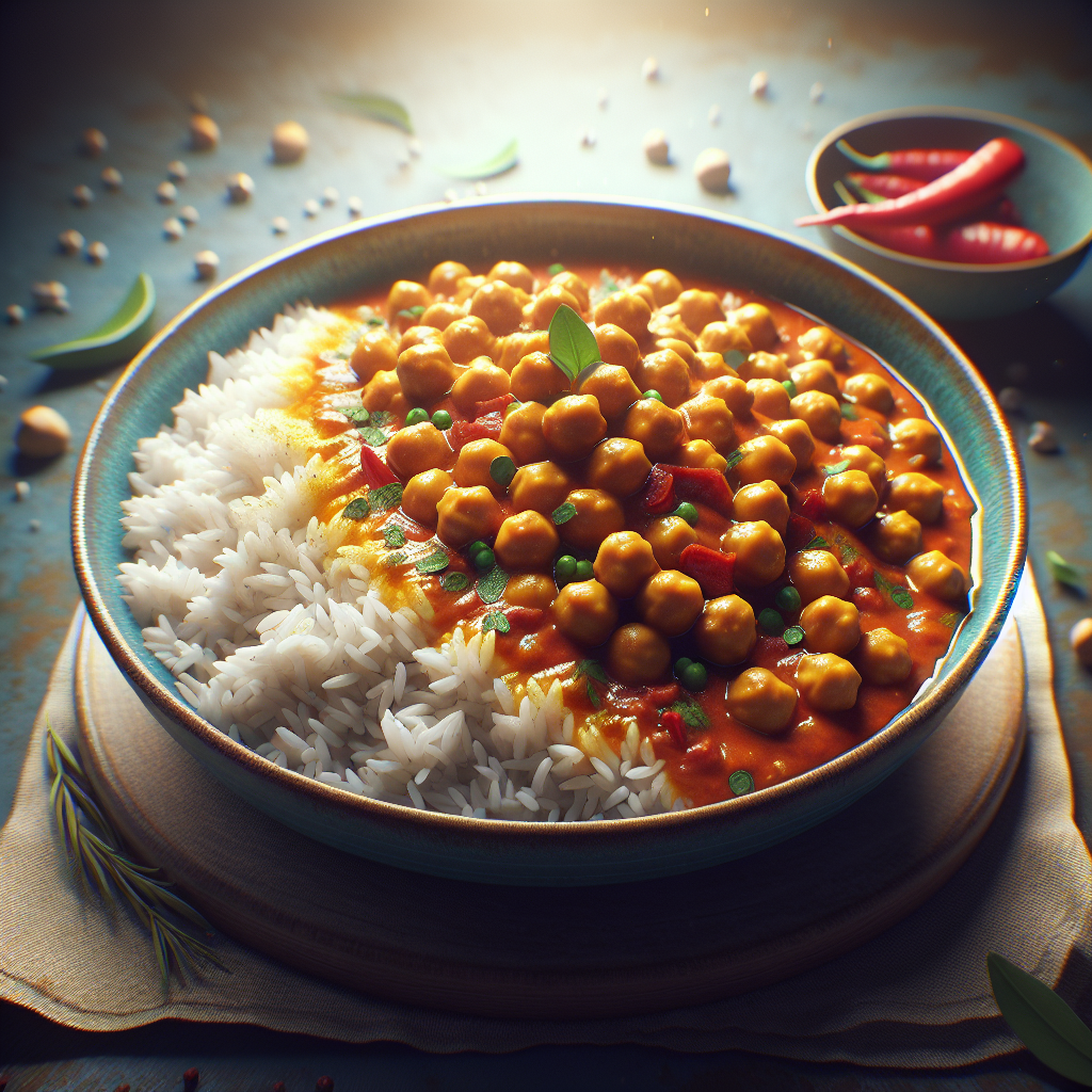 Chickpea Curry with Rice
