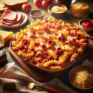 Baked Ziti with Chinched Ham