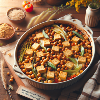 Chickpea Taco Bake with Tofu