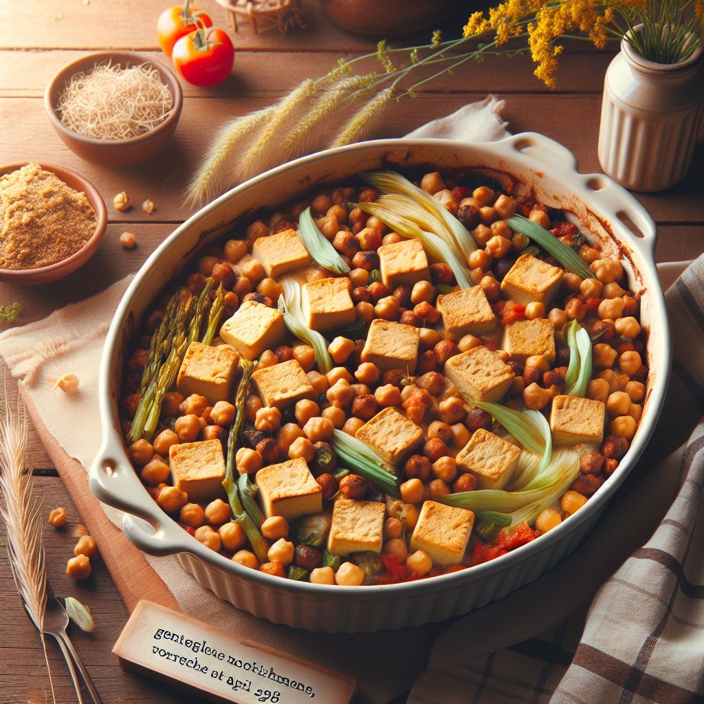 Chickpea Taco Bake with Tofu