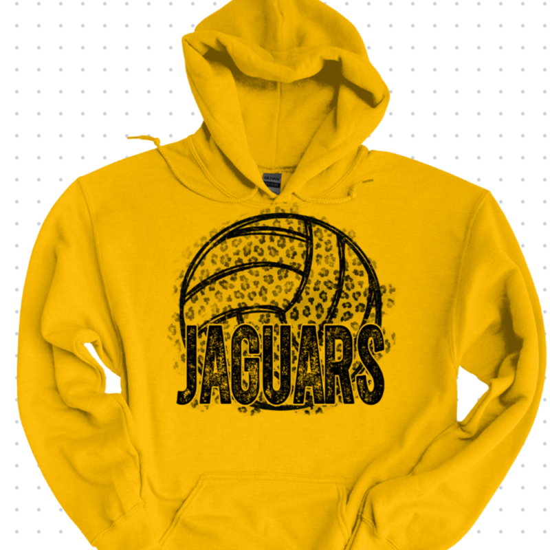 Jag Volleyball Gold Hoodie Main Image