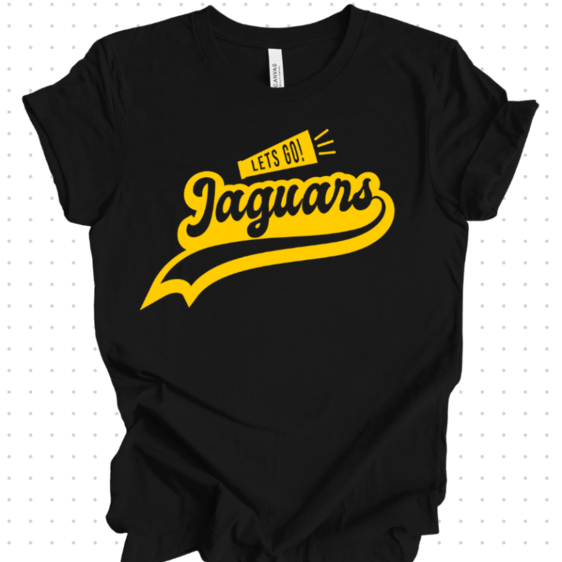 Lets go Jaguars Black Tee Main Image