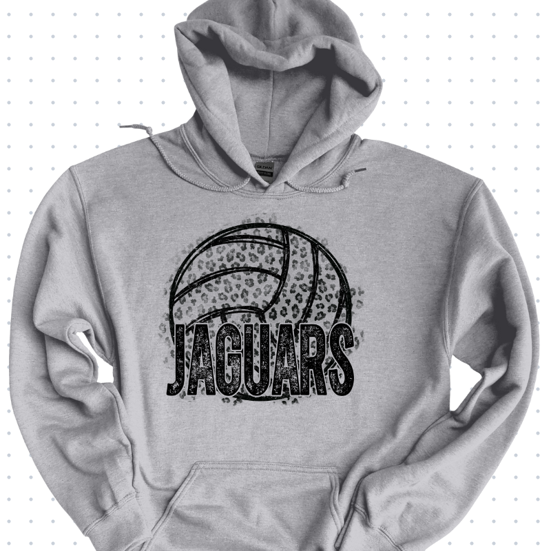 Jag Volleyball Gray Hoodie Main Image