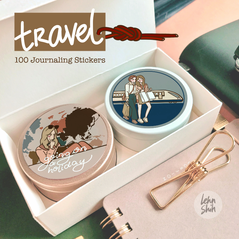 Travel 100 Journaling Stickers Main Image