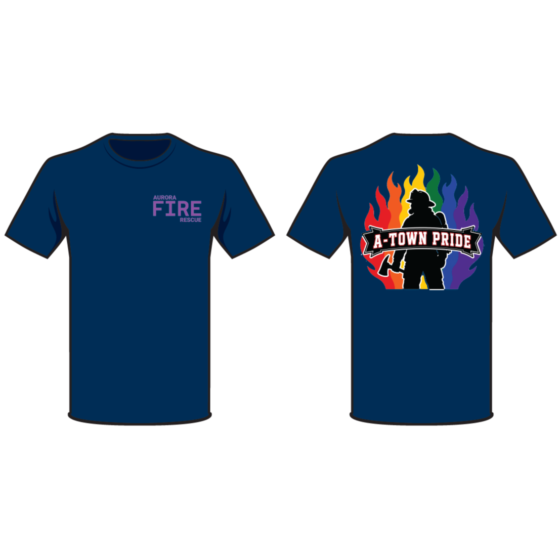 Soft Style Navy Blue T-Shirt (Add $2 for XXL and Larger)