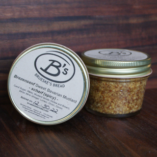 Brezensenf Sweet Bavarian Mustard -- Scharf Small Jar