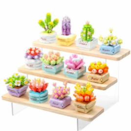 Nano Bricks - Succulent Plant (12 pcs - whole collection) Main Image