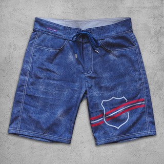 DSOBA Denim Print Swimming Trunks