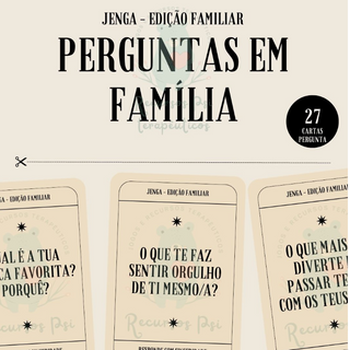 Recurso para o jogo JENGA - Edição Familiar