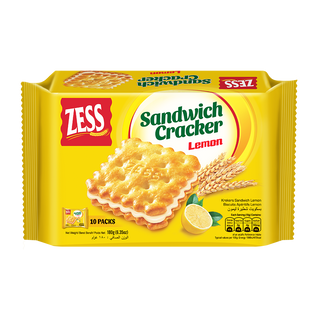 Zess Sandwich Cracker Lemon 180g