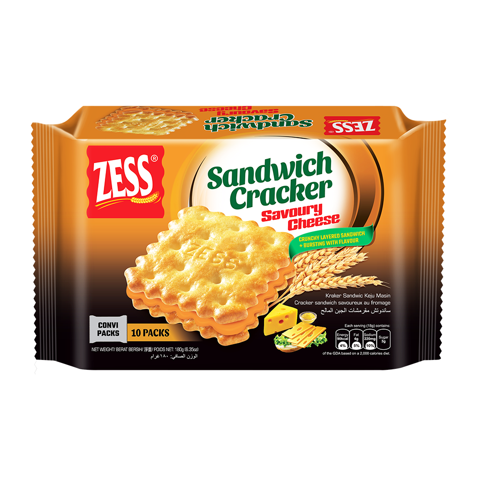 Zess Sandwich Cracker Savoury Cheese