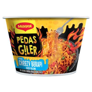 Maggi Pedas Giler Cheezy Berapi 