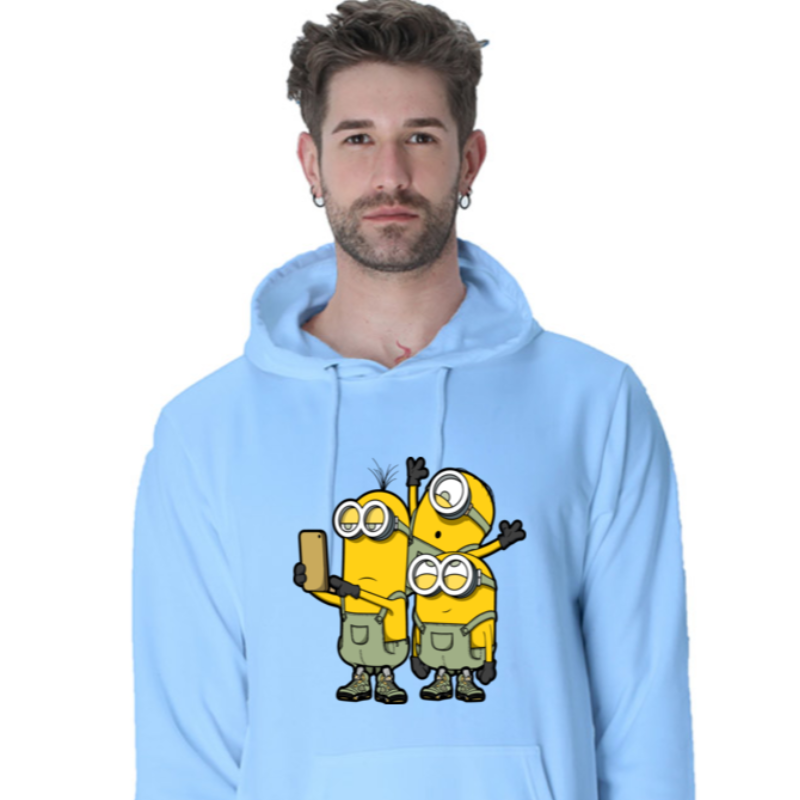 Minions Hoodie Blue  Main Image