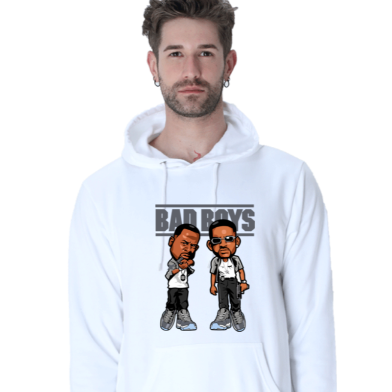 Bad Boys Hoodie White Main Image