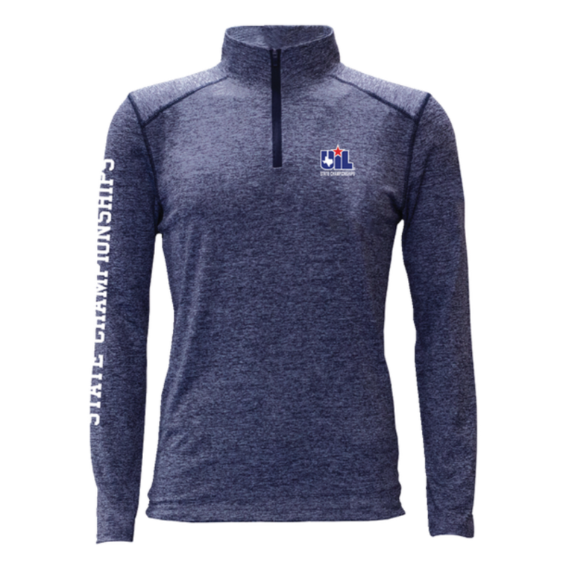 UIL State Championship  Active 1/4 Zip Pullover Heather Navy Main Image