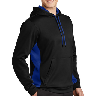 ST235 Sport-Tek Sport-Wick Fleece Colorblock Hooded Pullover