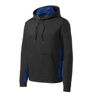 ST239 Sport-Tek Sport-Wick CamoHex Fleece Colorblock Hooded Pullover