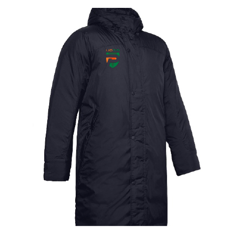 UA M's Strm Ins Bench coat- Noir- Logo coeur