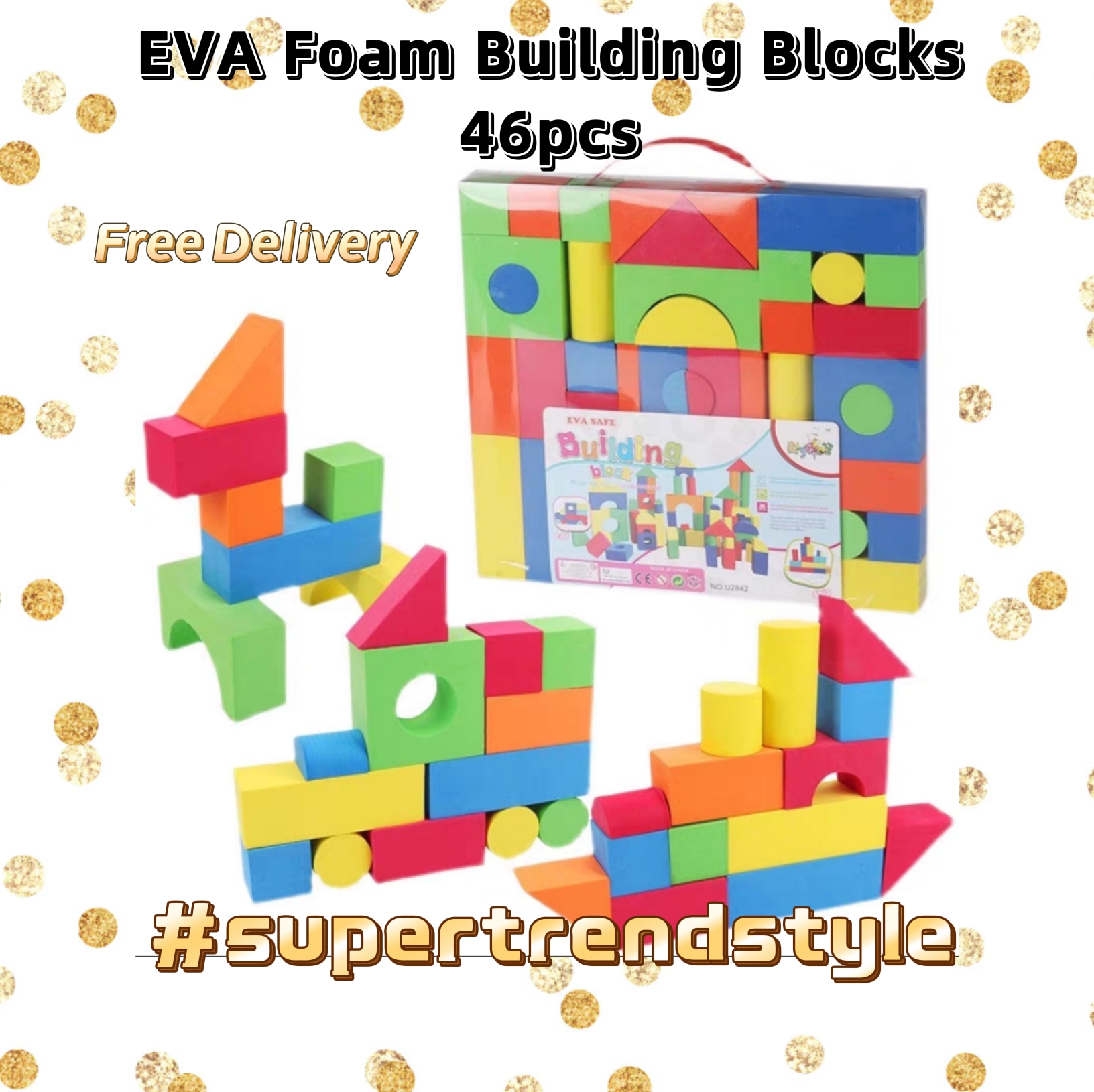 EVA Foam Building Blocks (46pcs) Main Image