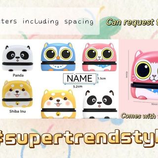 Name Stamp & 90 pcs name stickers