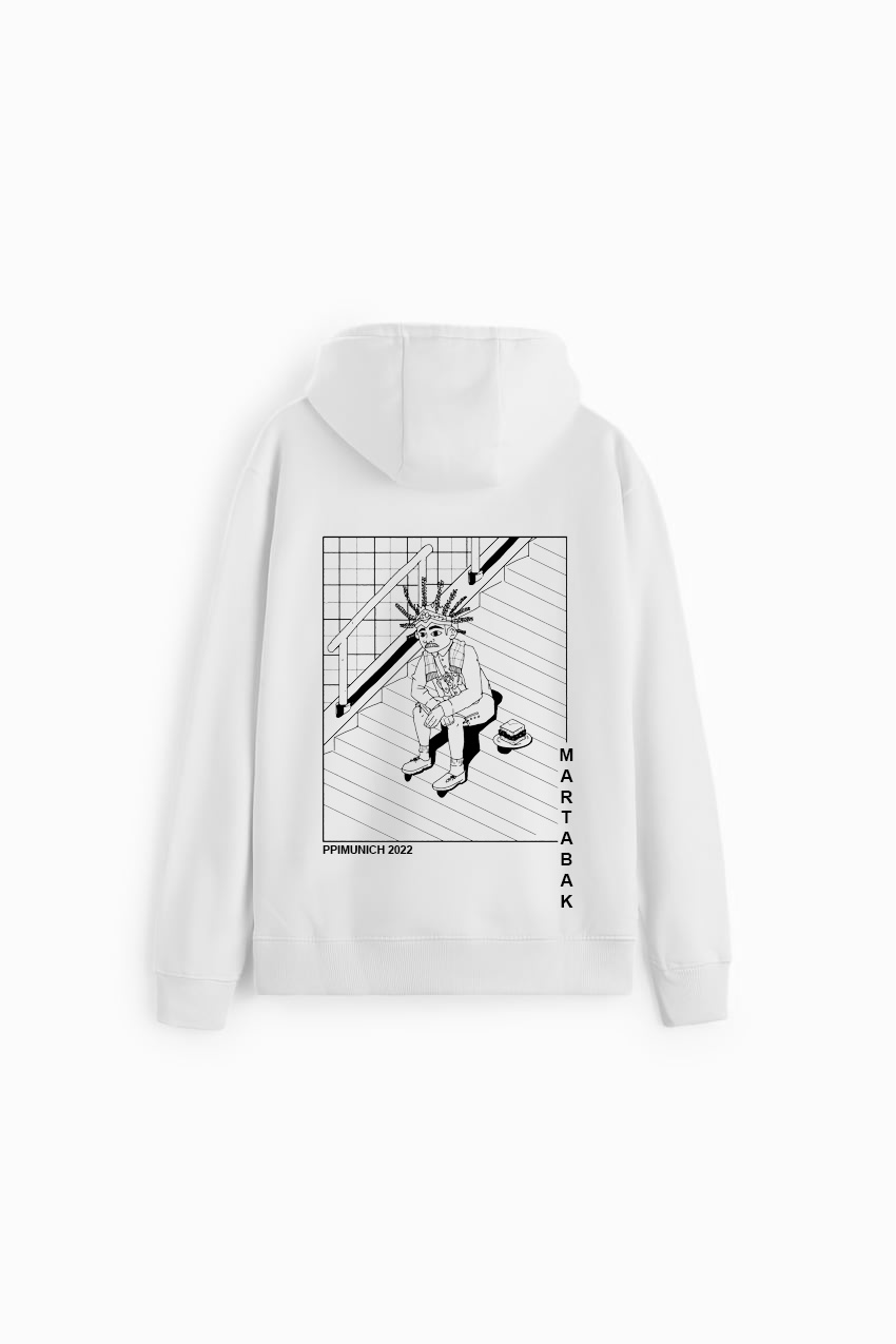 Design 3 Hoodie White Main Image