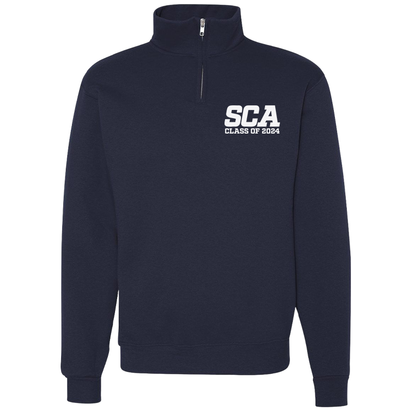 NAVY Quarter-Zip Sweatshirt Main Image