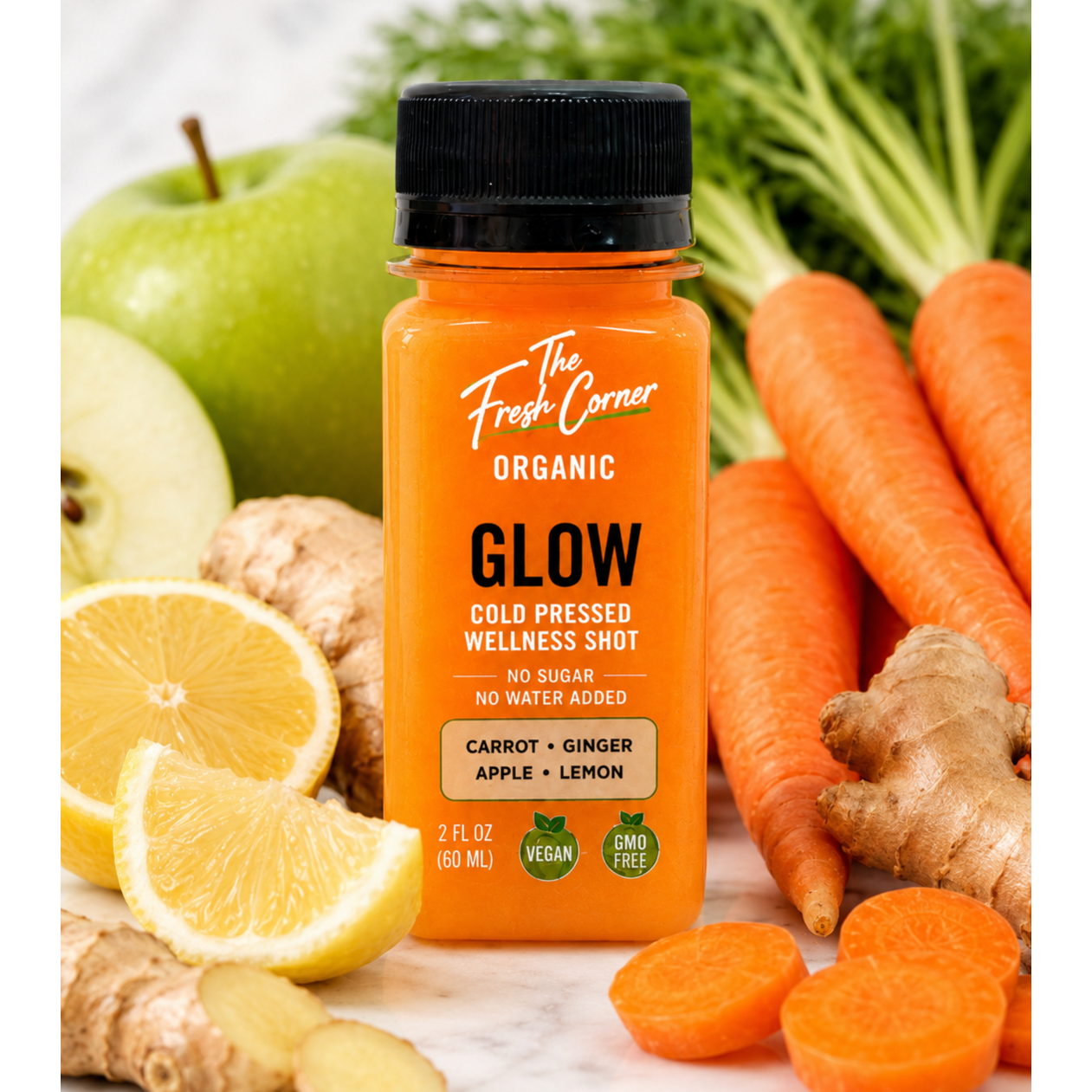 Glow  Wellness Shot 2oz HPP