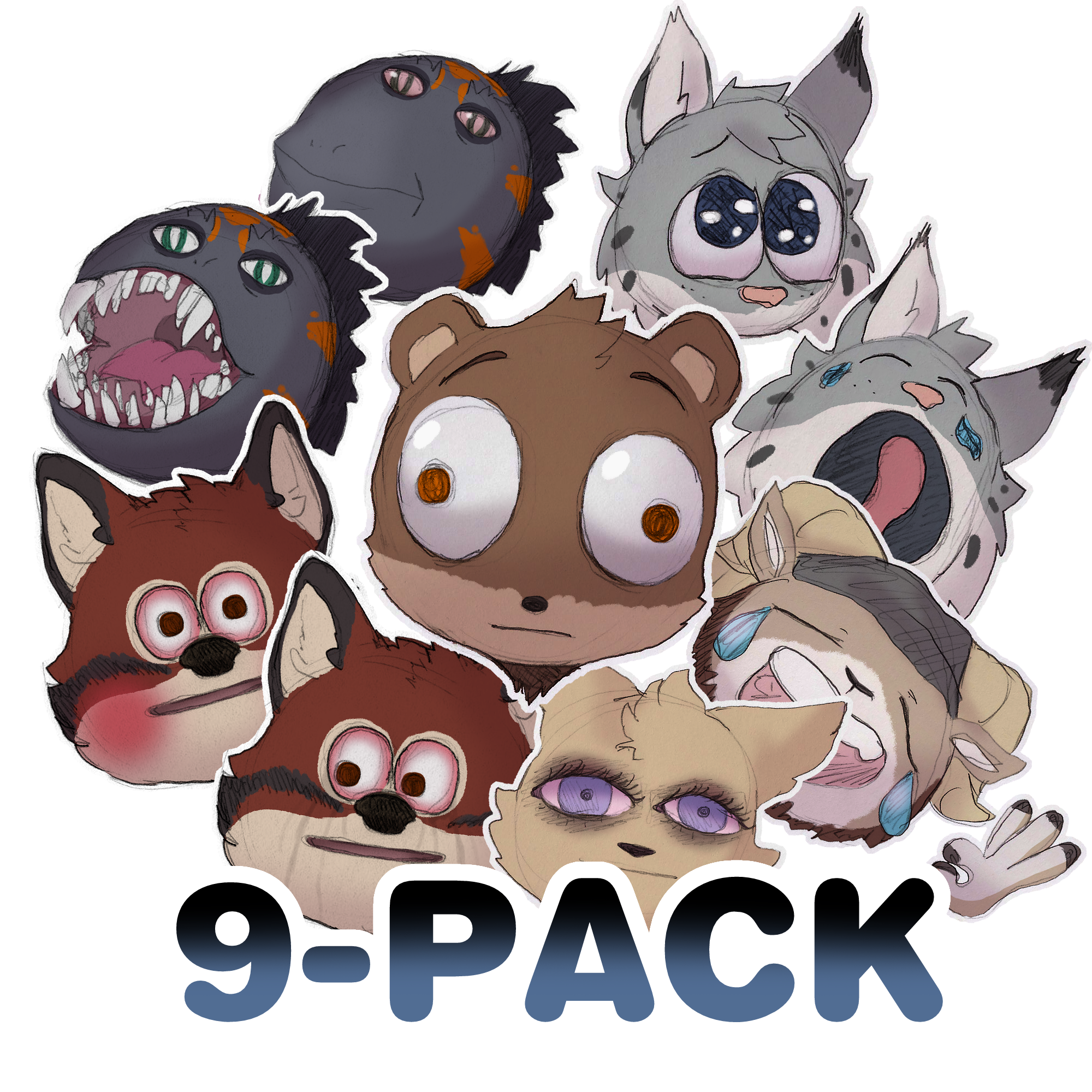 Cursed Echo Sticker Pack (x9)
