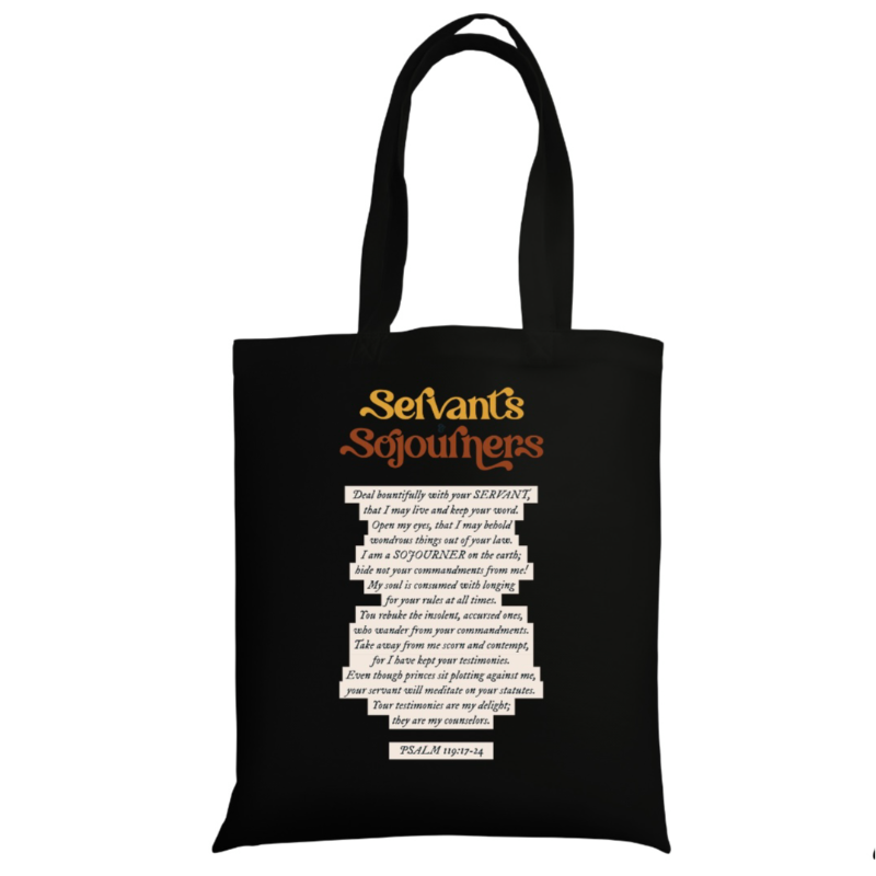 Tote Bag | Black – "Psalm 119:17-24"
