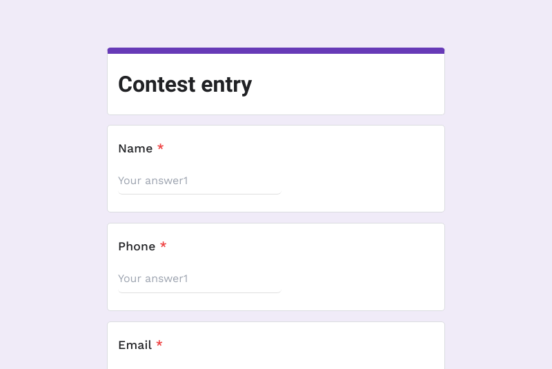 Consent form builder