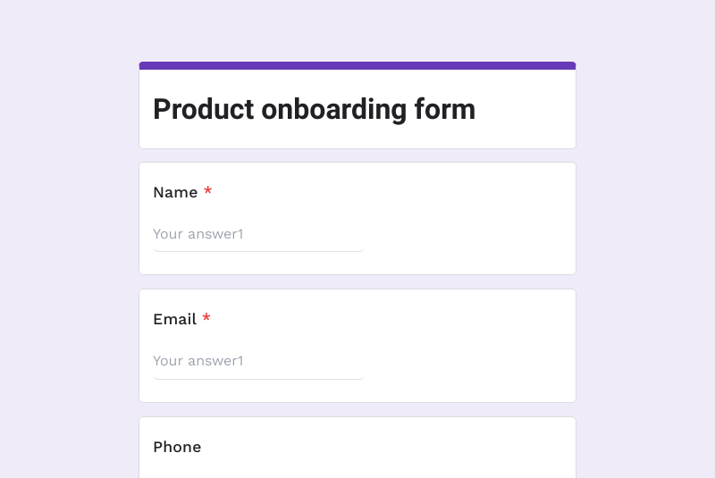 Consent form builder